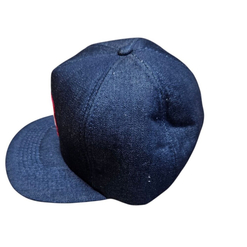 Vintage Ingersoll Rand Denim Snapback Hat Blue 5 Panel Embroidered Patch - Picture 2 of 9